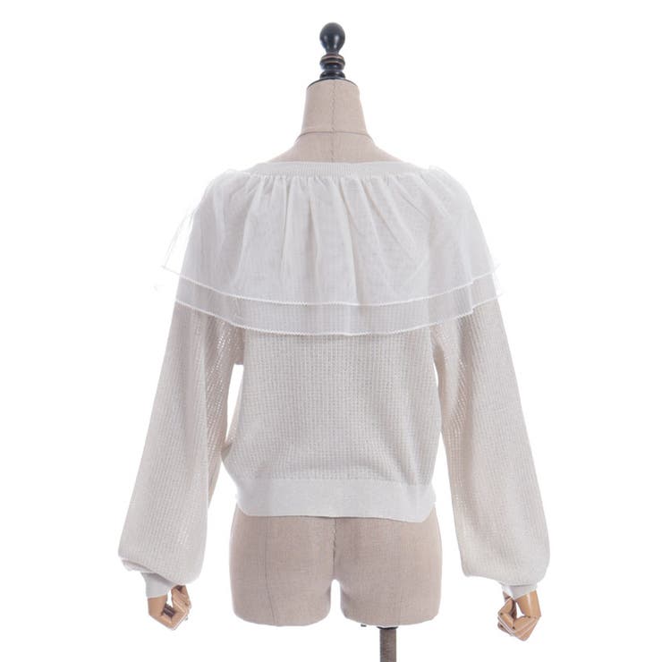 チュールフリルＵＶカットカーディガン | axes femme | 詳細画像7 