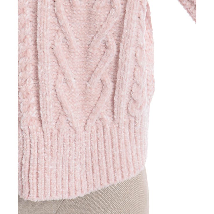 レースアップモールニットカーディガン | axes femme | 詳細画像30 