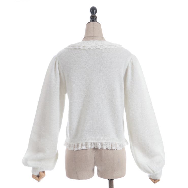 ラメシャギーフリルニットカーディガン | axes femme | 詳細画像14 