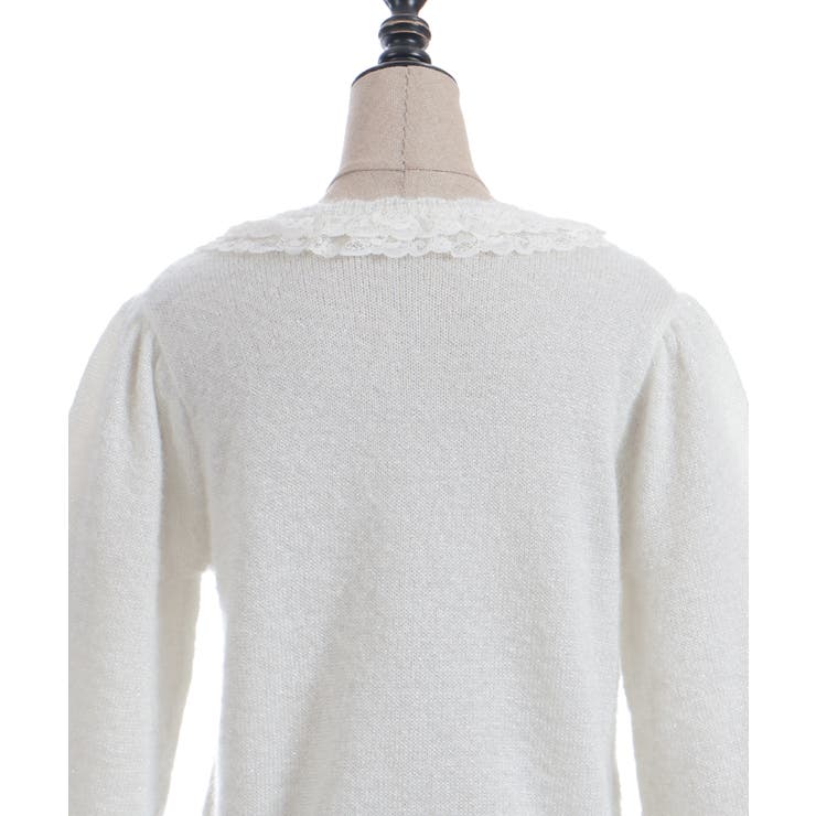 ラメシャギーフリルニットカーディガン | axes femme | 詳細画像17 