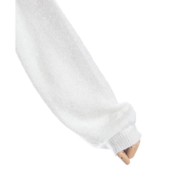 ラメシャギーフリルニットカーディガン | axes femme | 詳細画像18 