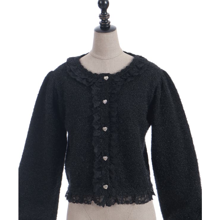 ラメシャギーフリルニットカーディガン | axes femme | 詳細画像23 