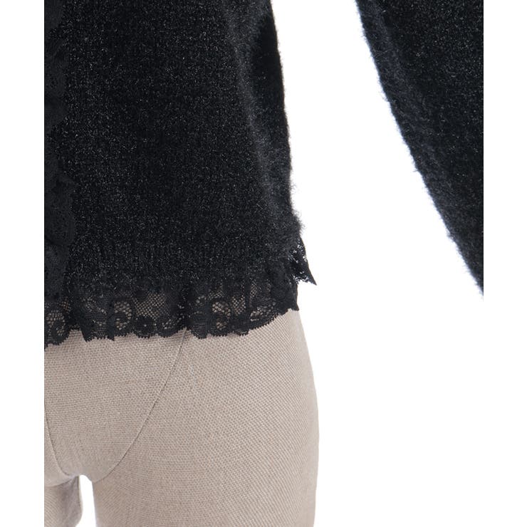 ラメシャギーフリルニットカーディガン | axes femme | 詳細画像24 