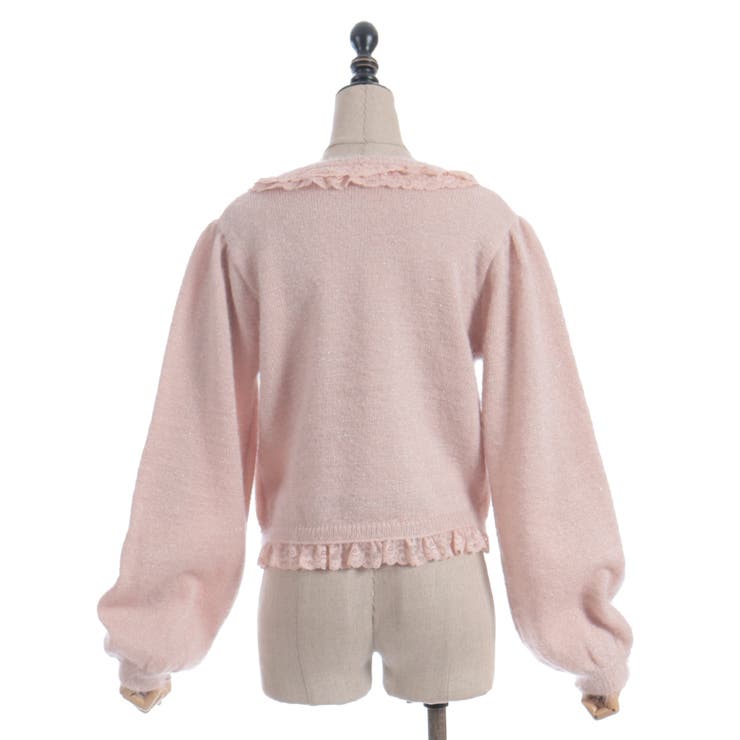 ラメシャギーフリルニットカーディガン | axes femme | 詳細画像30 