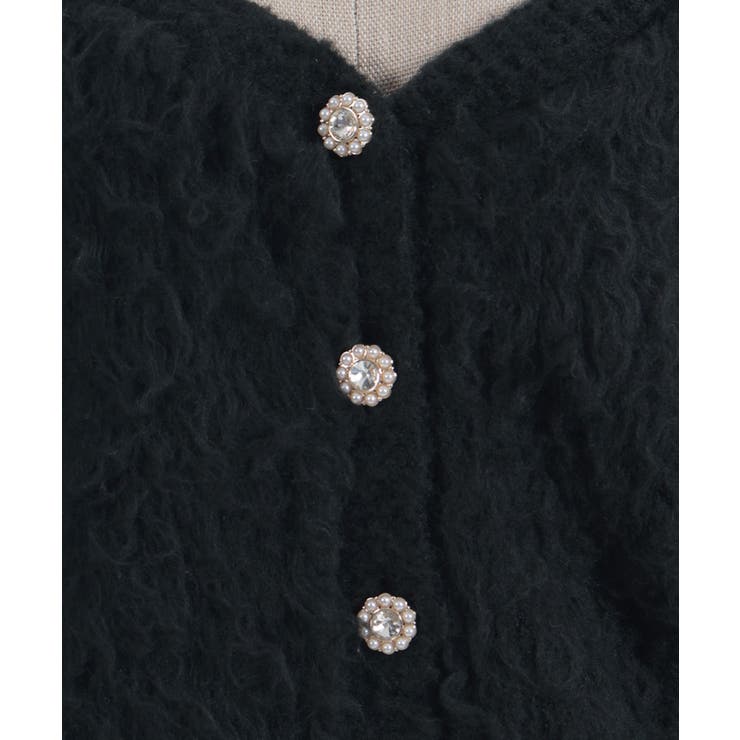 ウェーブファーニットカーディガン | axes femme | 詳細画像12 