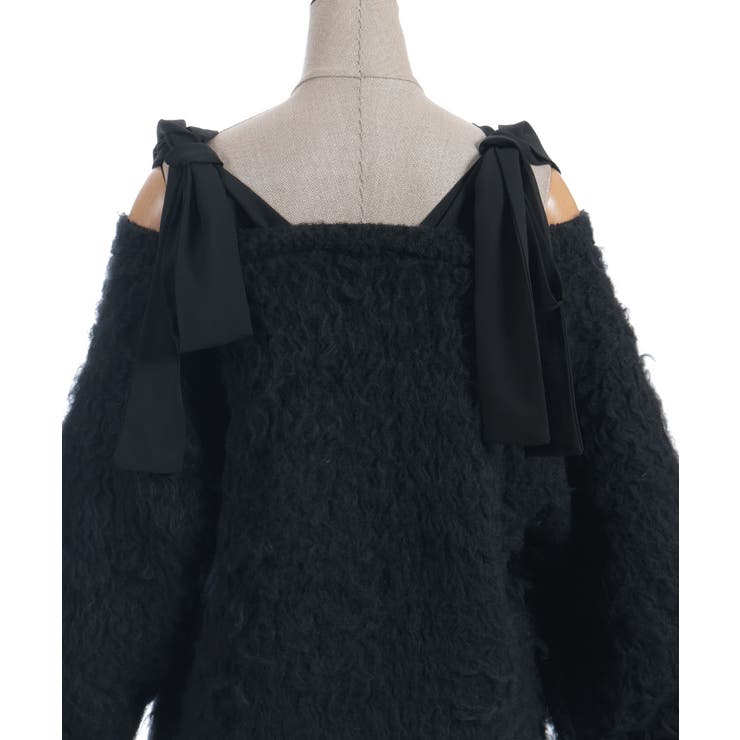 ウェーブファーニットカーディガン | axes femme | 詳細画像13 