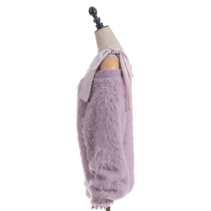 ウェーブファーニットカーディガン | axes femme | 詳細画像23 