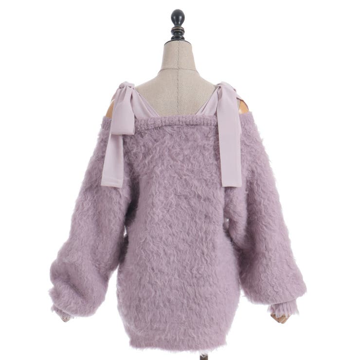 ウェーブファーニットカーディガン | axes femme | 詳細画像24 