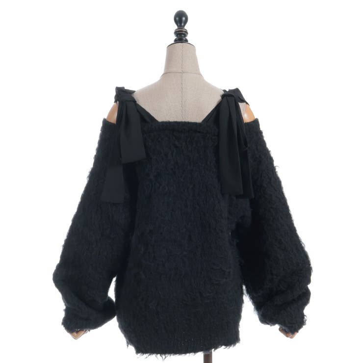 ウェーブファーニットカーディガン | axes femme | 詳細画像9 