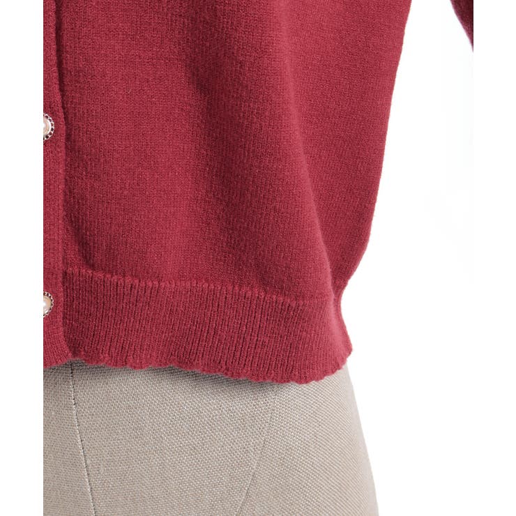 袖口レース衿付きニットカーディガン | axes femme | 詳細画像13 