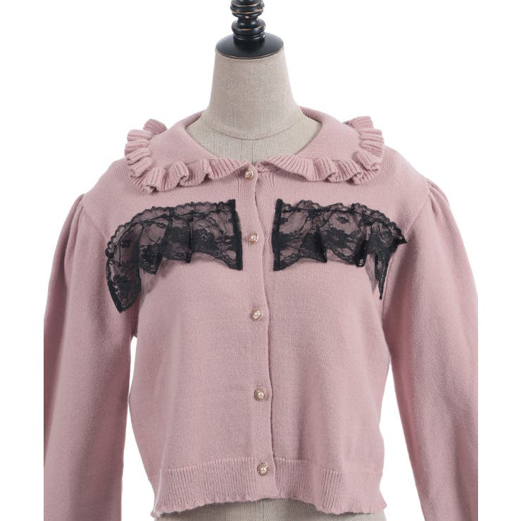 袖口レース衿付きニットカーディガン | axes femme | 詳細画像20 