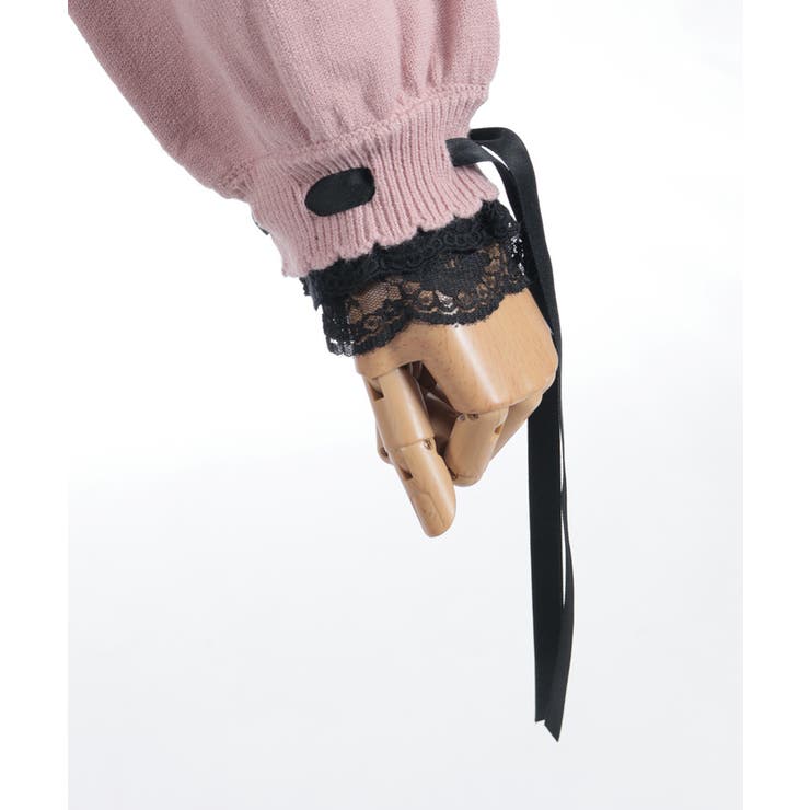 袖口レース衿付きニットカーディガン | axes femme | 詳細画像23 