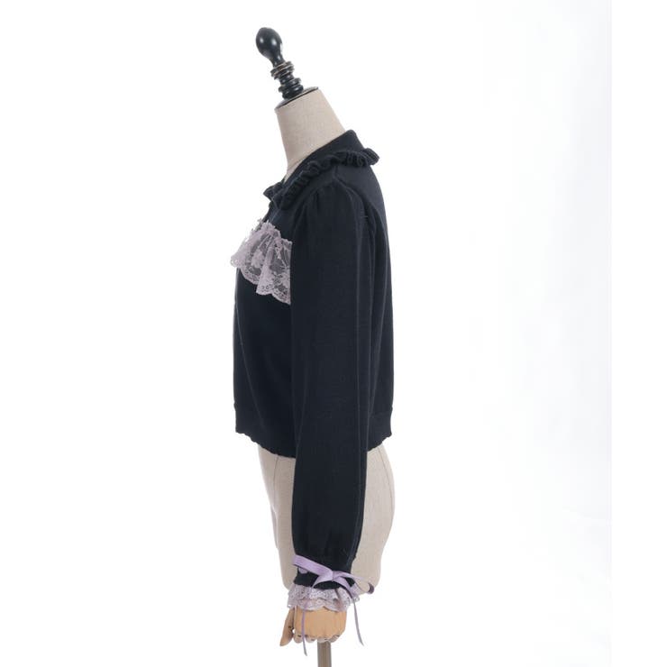 袖口レース衿付きニットカーディガン | axes femme | 詳細画像26 