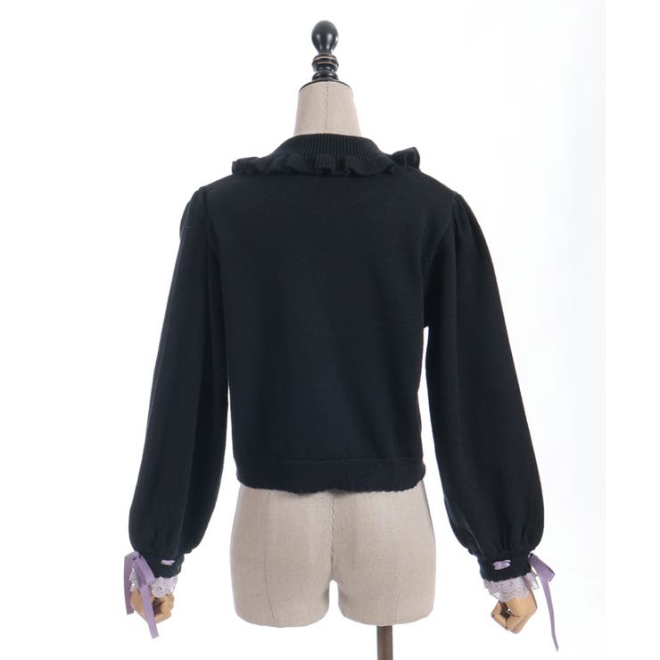 袖口レース衿付きニットカーディガン | axes femme | 詳細画像27 