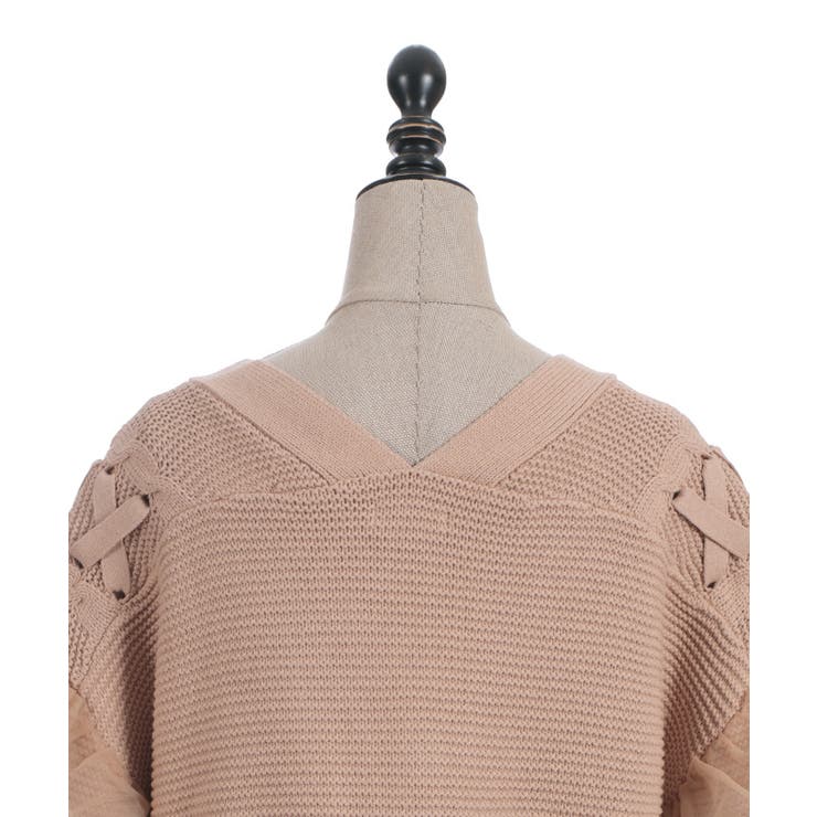 編み上げ×チュールフリルカーディガン | axes femme | 詳細画像17 