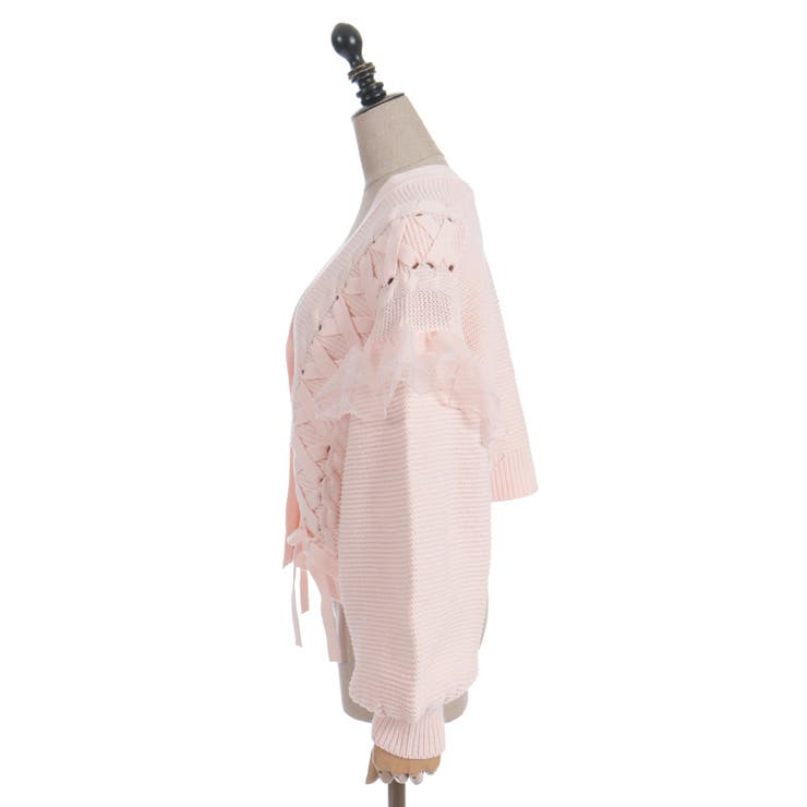 編み上げ×チュールフリルカーディガン | axes femme | 詳細画像26 