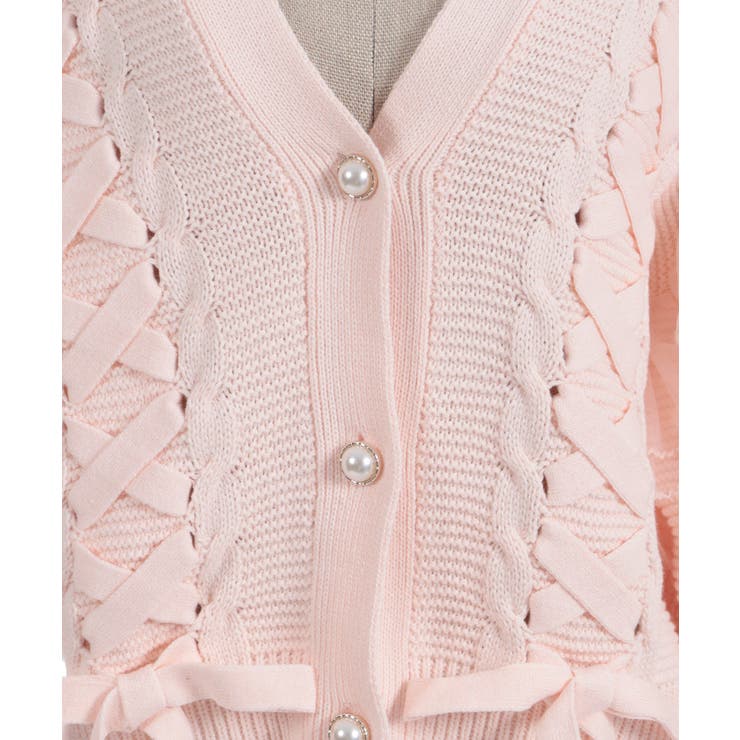 編み上げ×チュールフリルカーディガン | axes femme | 詳細画像30 