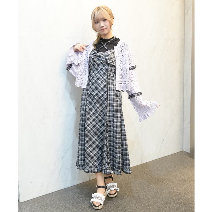 透かし編みサマーニットカーデ | axes femme | 詳細画像7 