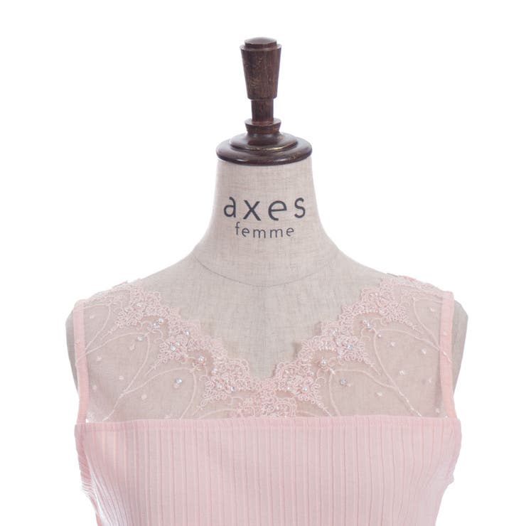 吸水速乾チュールレースタンク | axes femme | 詳細画像12 