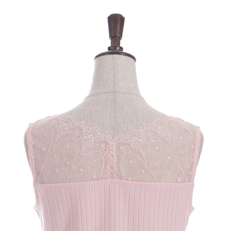 吸水速乾チュールレースタンク | axes femme | 詳細画像14 