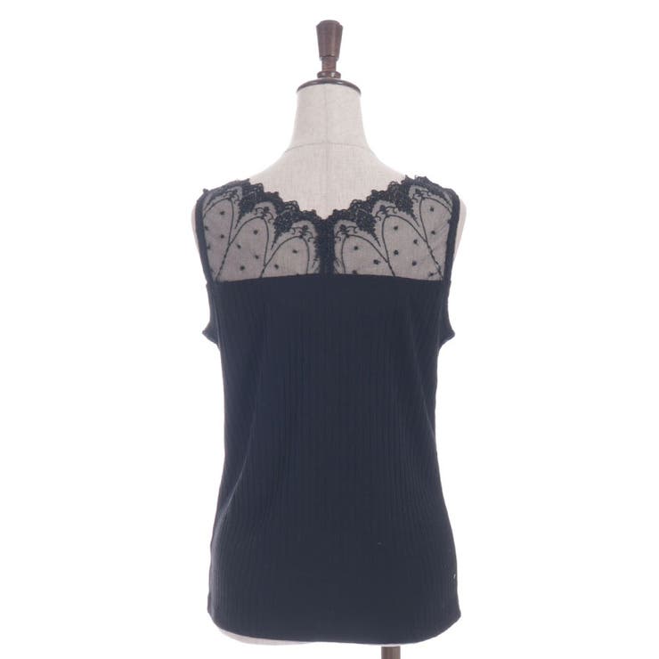 吸水速乾チュールレースタンク | axes femme | 詳細画像18 