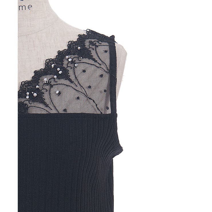 吸水速乾チュールレースタンク | axes femme | 詳細画像22 