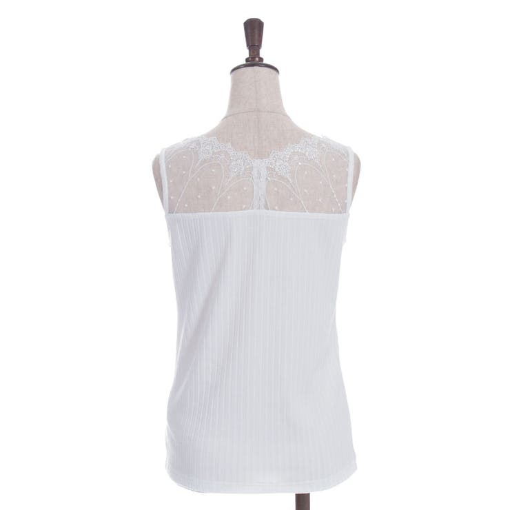 吸水速乾チュールレースタンク | axes femme | 詳細画像25 