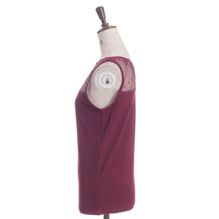 吸水速乾チュールレースタンク | axes femme | 詳細画像28 