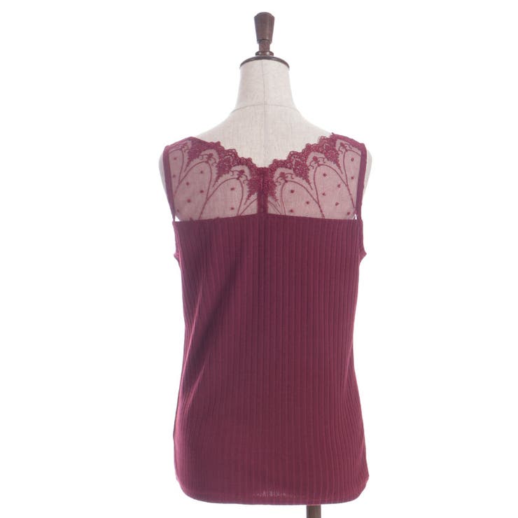 吸水速乾チュールレースタンク | axes femme | 詳細画像29 