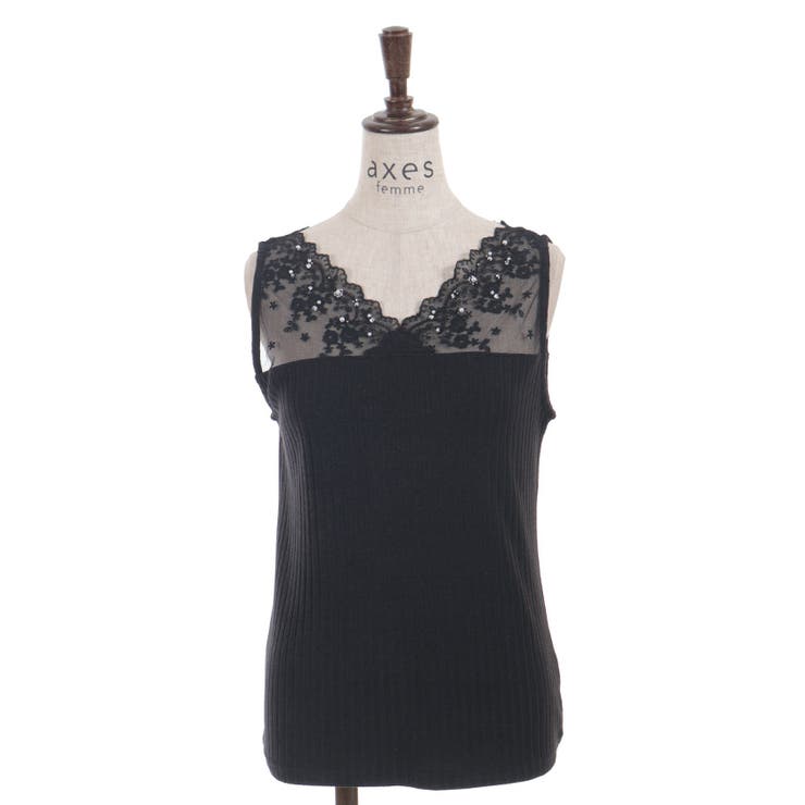 吸水速乾レース切替タンク | axes femme | 詳細画像25 