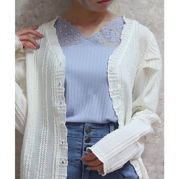 サックス | 吸水速乾レース切替タンク | axes femme