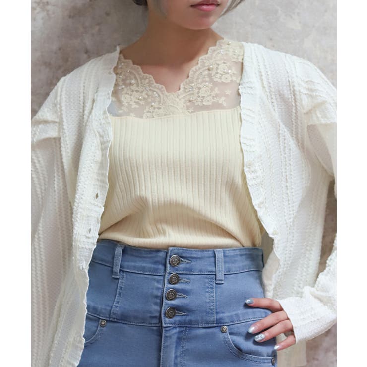 イエロー | 吸水速乾レース切替タンク | axes femme