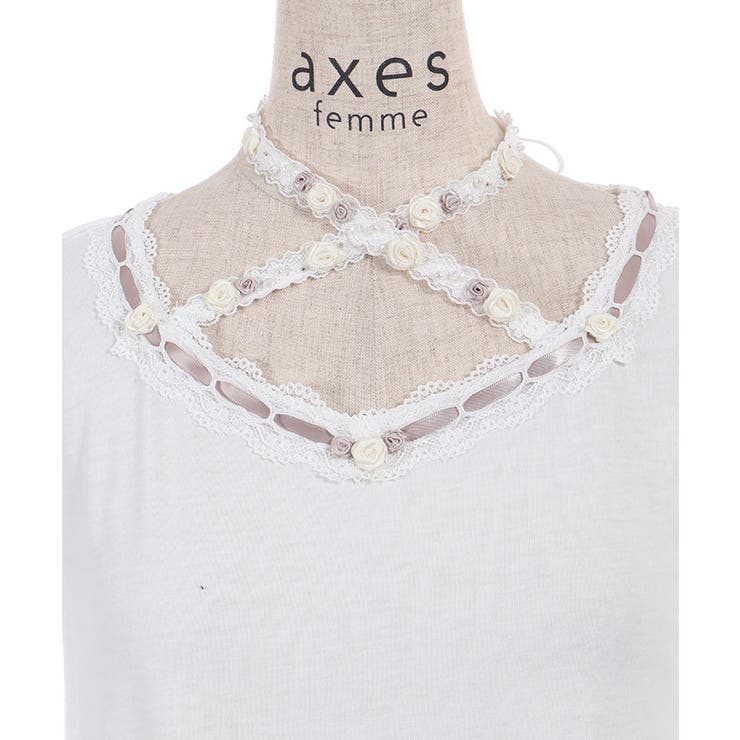 ローズストラップロングタンク | axes femme | 詳細画像10 