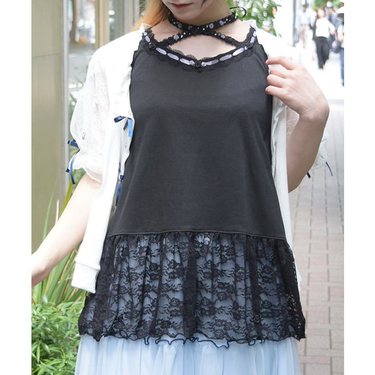 ローズストラップロングタンク | axes femme | 詳細画像2 