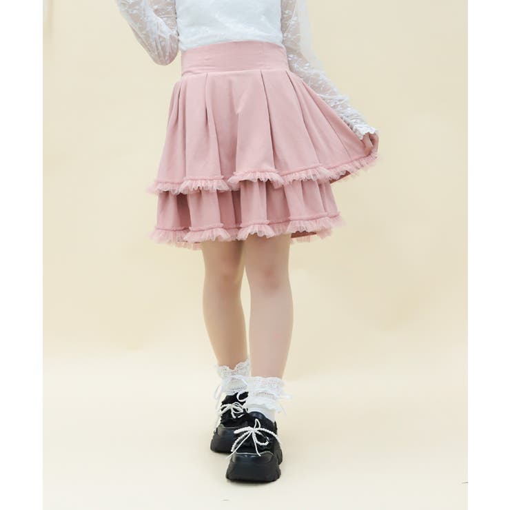 ピンク | ドットチュール使いスカパン | axes femme