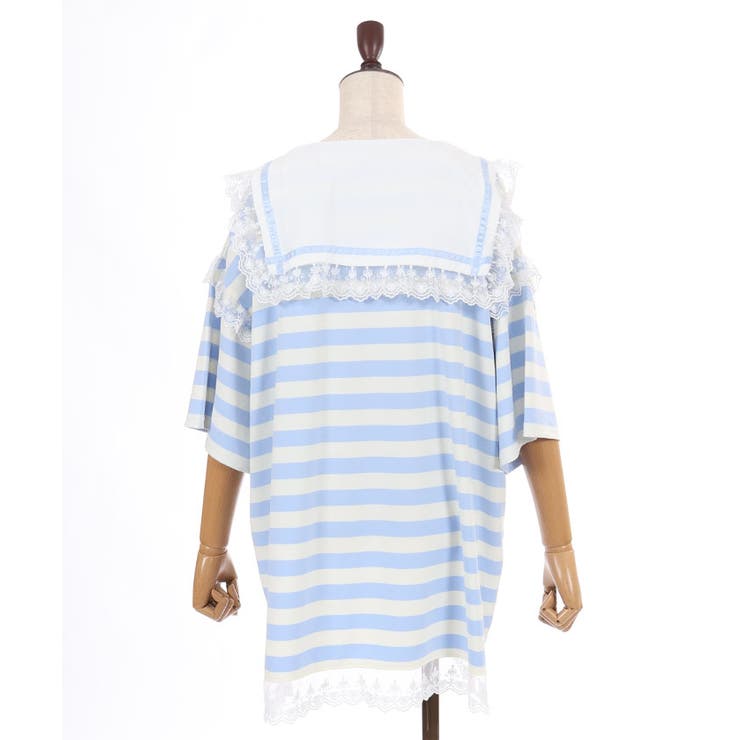 デビルクロスセーラーＴシャツ | axes femme | 詳細画像14 