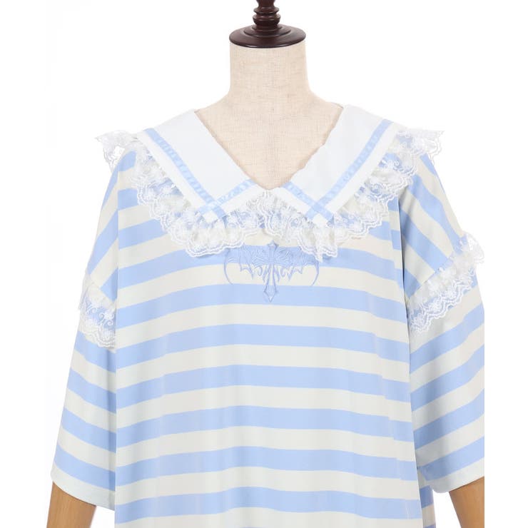 デビルクロスセーラーＴシャツ | axes femme | 詳細画像15 