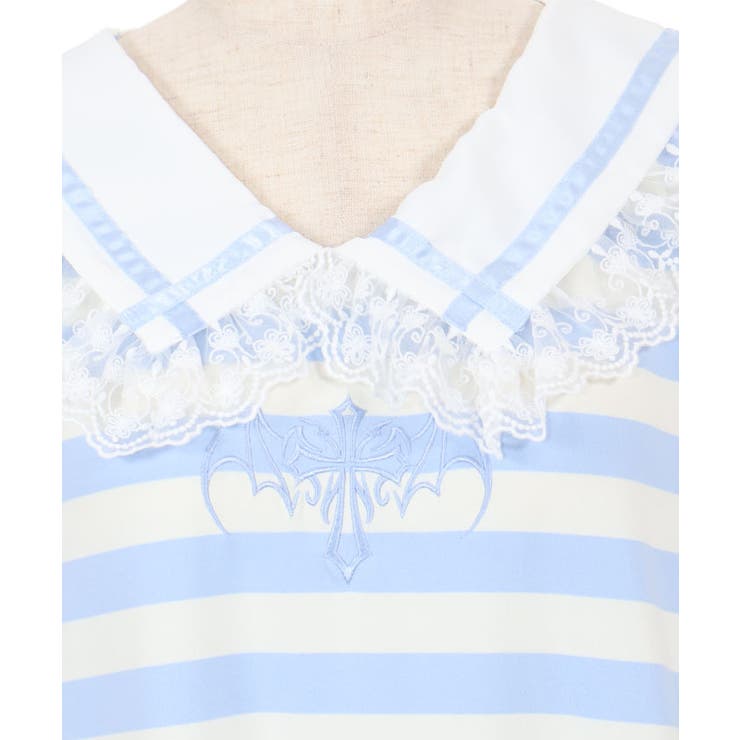 デビルクロスセーラーＴシャツ | axes femme | 詳細画像17 