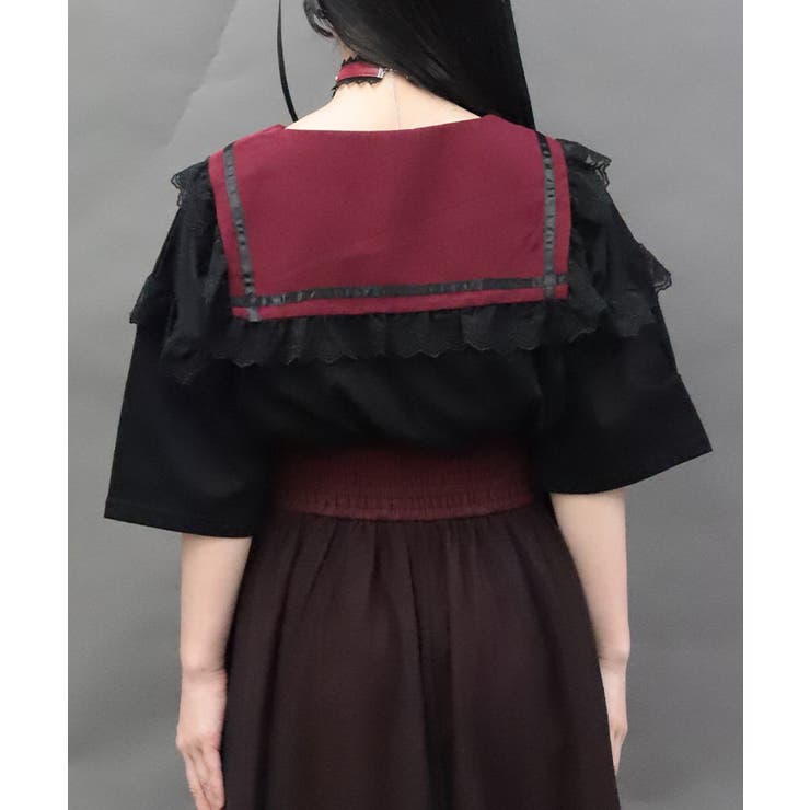 デビルクロスセーラーＴシャツ | axes femme | 詳細画像3 
