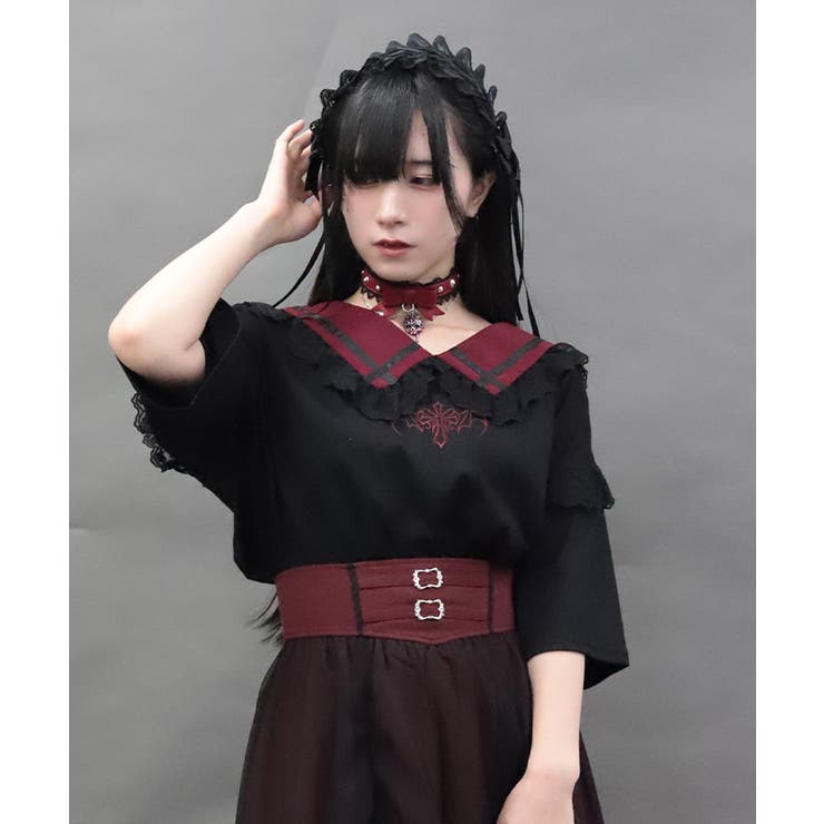 デビルクロスセーラーＴシャツ | axes femme | 詳細画像4 