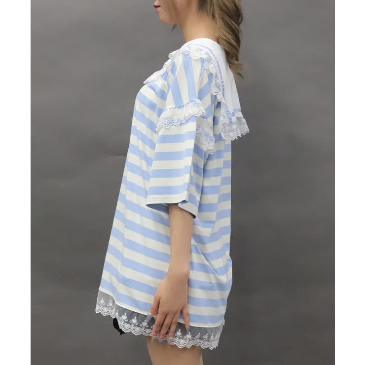 デビルクロスセーラーＴシャツ | axes femme | 詳細画像9 