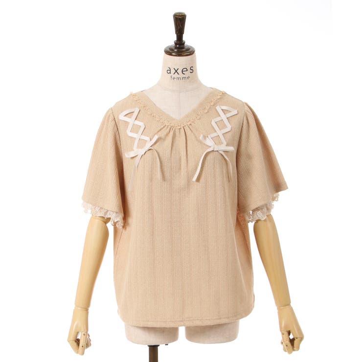 レースアッププルオーバー[品番：IGAW0003552]｜axes femme