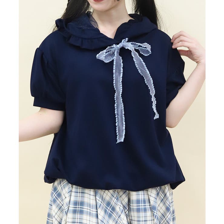 紺 | ダンボールバルーンフーディー | axes femme