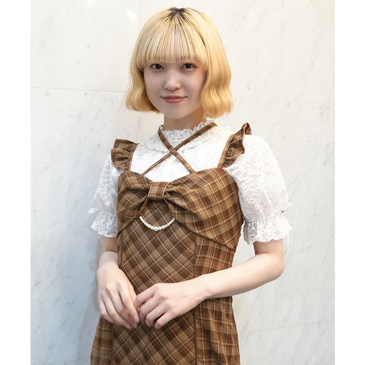 総レースパフ袖プルオーバー | axes femme | 詳細画像10 