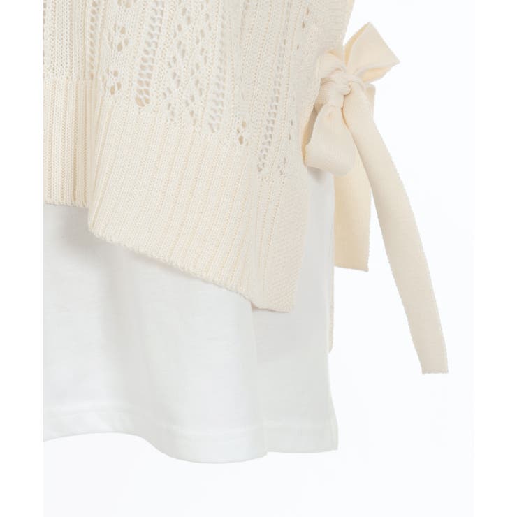 ニットベスト×半袖Ｔセット | axes femme | 詳細画像17 