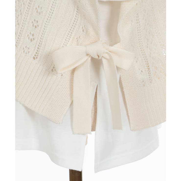 ニットベスト×半袖Ｔセット | axes femme | 詳細画像19 