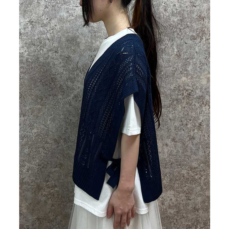 ニットベスト×半袖Ｔセット | axes femme | 詳細画像2 