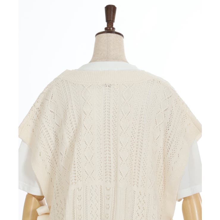 ニットベスト×半袖Ｔセット | axes femme | 詳細画像21 