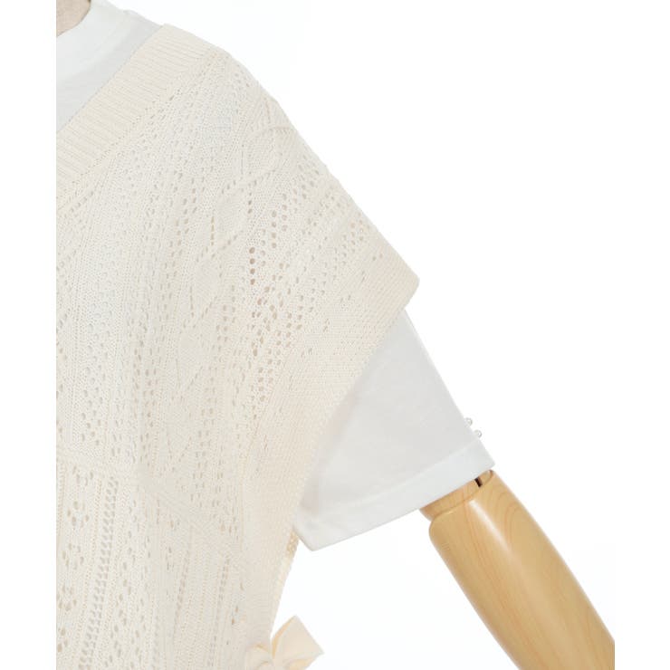 ニットベスト×半袖Ｔセット | axes femme | 詳細画像22 