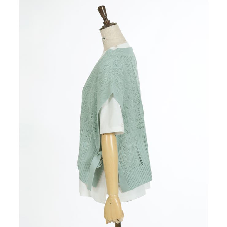 ニットベスト×半袖Ｔセット | axes femme | 詳細画像24 